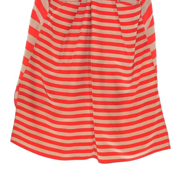 BCBGMaxAzria 100% Silk Tank Top Striped Top Size M - Picture 7 of 9